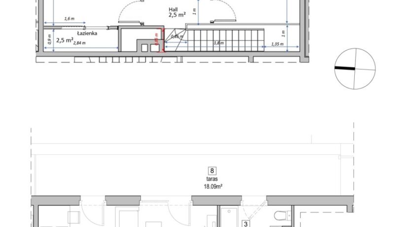 Rzut mieszkania 4 pok. na Jagodnie we Wrocławiu przy ul.Drabika7