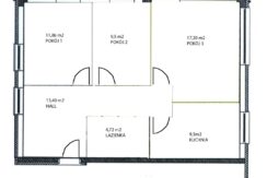 Rzut mieszkania przy ul.Kubali